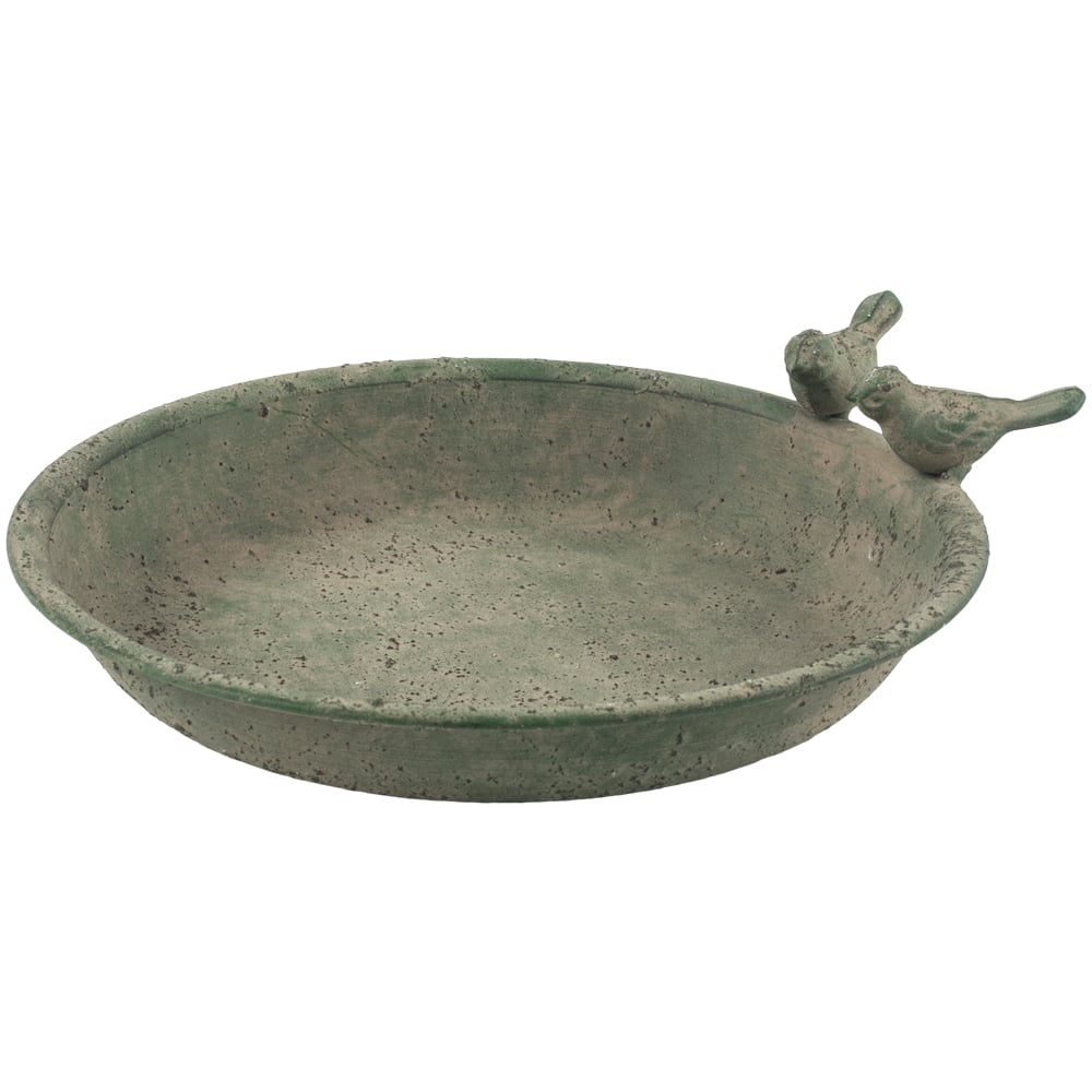 Plat d'Oiseaux Antique Green