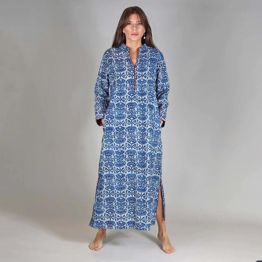 Kalani Tunic - Indigo/Red