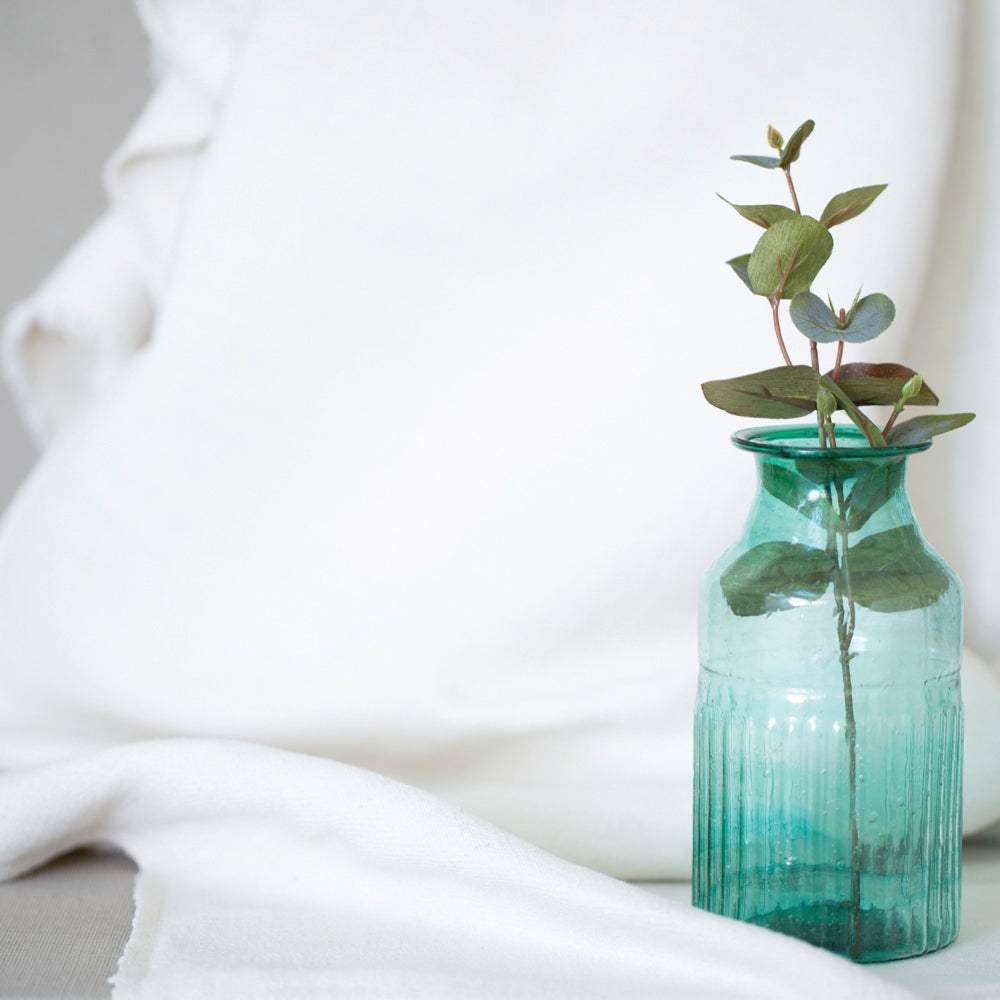 Recycled Teal Vase