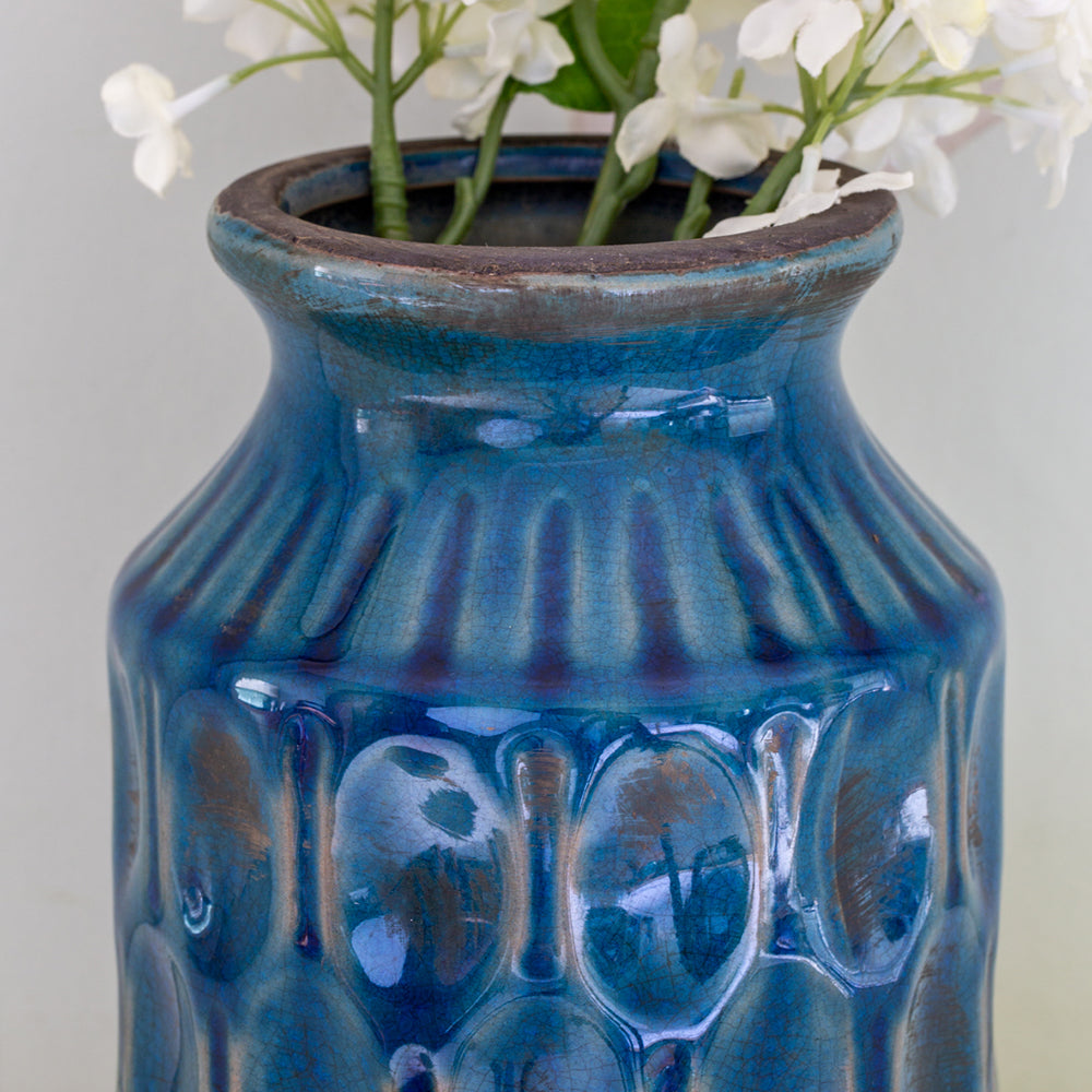 Peacock Feather Jar Vase